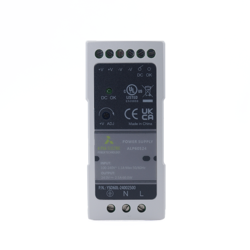 Fuente de Poder Alpha Electric 60W salida 24vcd entrada 100-240vca