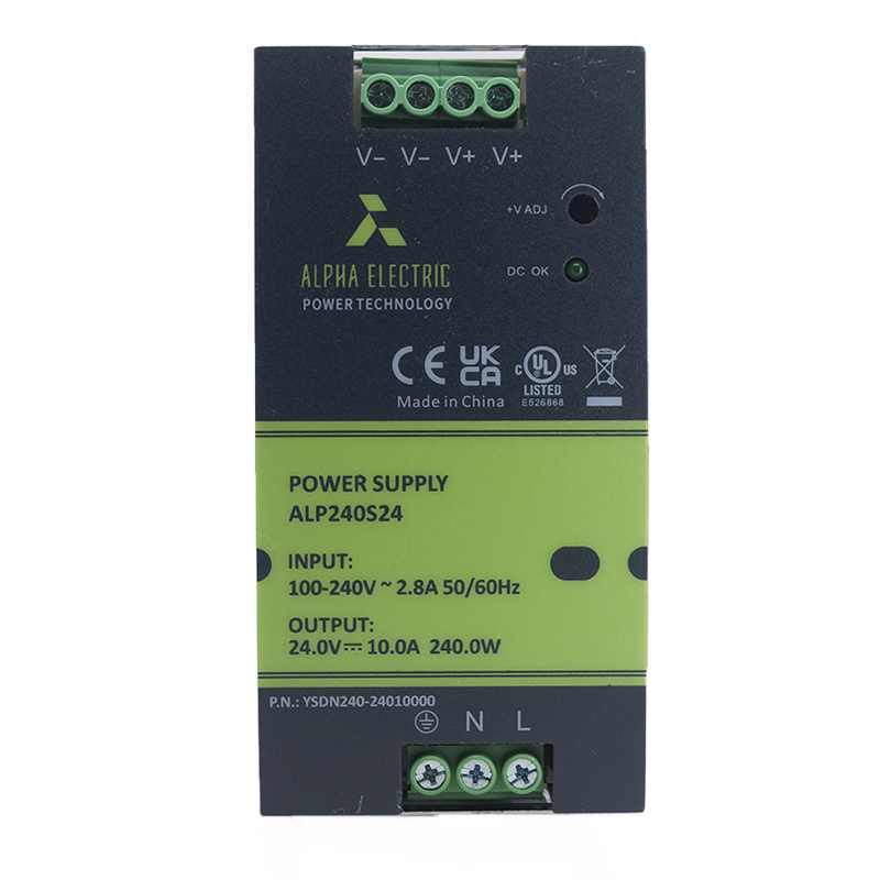 Fuente de Poder Alpha Electric 240W salida 24vcd entrada 100-240vca