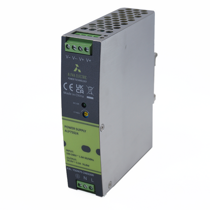 Fuente de Poder Alpha Electric 75W salida 24vcd entrada 100-240vca